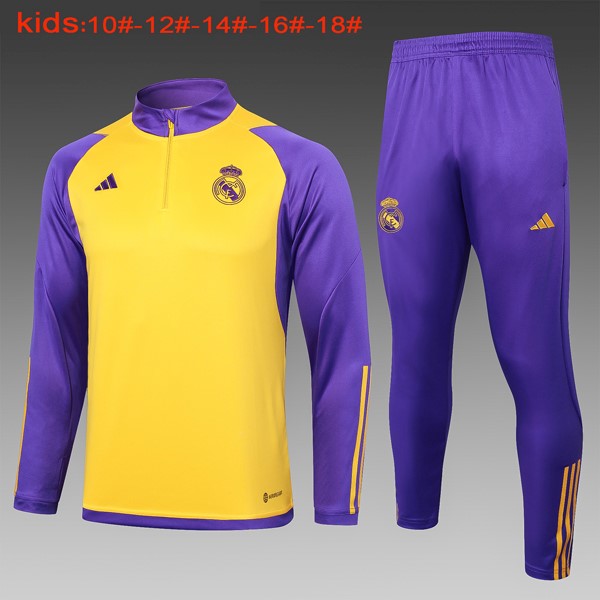 Bambino Felpa Real Madrid 24/25 Giallo Porpora